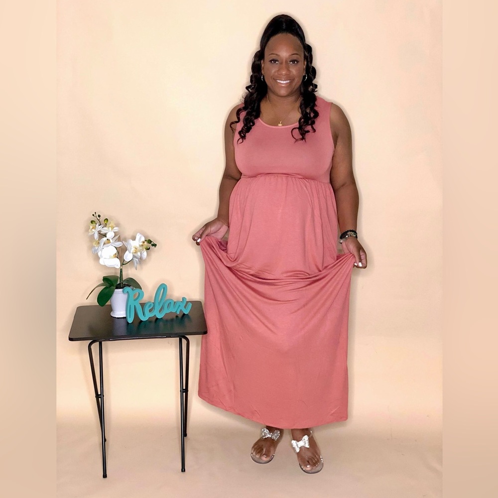 Serene Maxi Dress (Rose)